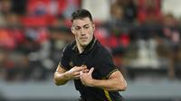 Selebrasi winger Borneo FC Samarinda, Mariano Peralta usai mencetak gol ke gawang Bali United dalam laga pekan ke-32 BRI Super League 2025/2026 di Stadion Kapten I Wayan Dipta, Gianyar pada Senin (11/5/2026). (Dok. Borneo FC Samarinda)