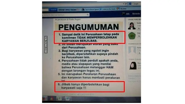 Peringatan Kocak Untuk Karyawan Ini Malah Bikin Ketawa Geli