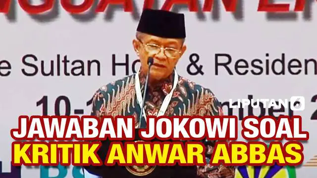 VIDEO: Blak-Blakan! Jokowi Jawab Kritik Anwar Abbas Soal Penguasaan Lahan