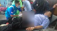 Tim Gabungan Pencari Fakta (TGPF) bentukan Menkopolhukam, Mahfud MD ditembaki oleh KKB Papua. (Liputan6.com/Katharina Janur)