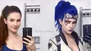 Penampilan AlysonTabbitha sebelum dan sesudah mengenakan kostum dan make up cosplay Widowmaker. Cosplay yang dikerjakan sekitar 1 minggu sempat membuat Alyson stress karena ada ornamen yang tidak sengaja robek. (Instagram / AlysonTabbitha)