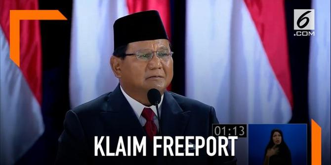 VIDEO: Prabowo Pertanyakan Klaim Freeport Dikuasai Indonesia