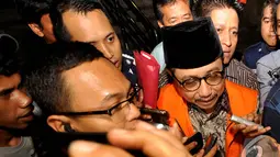 Waryono Karno adalah mantan Sekjen Kementerian ESDM. Ia ditetapkan sebagai tersangka sejak 16 Januari 2014 lalu, Jakarta, Kamis (18/12/2014). (Liputan6.com/Miftahul Hayat)