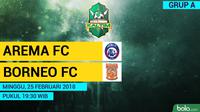 Jadwal Piala Gubernur Kaltim, Arema FC Vs Pusamania Borneo FC. (Bola.com/Dody Iryawan)