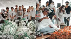 Momen Gisel hadiri pemakaman ibunda Gading Marten. (Sumber: Instagram/gisel_la)