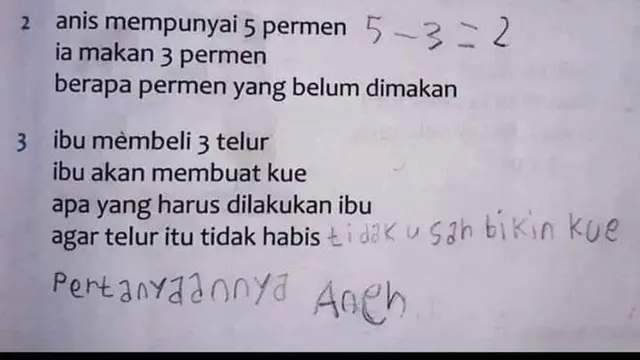10 Soal dan Jawaban Aneh Menurut Netizen Ini Bikin Tepuk Jidat