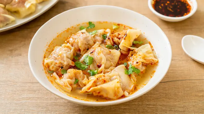 wonton dumpling pedas