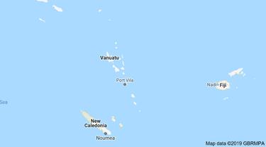 Lokasi Vanuatu.