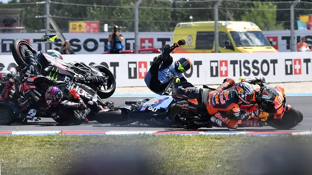 Jorge Martin Crash di Main Race MotoGP Hungaria