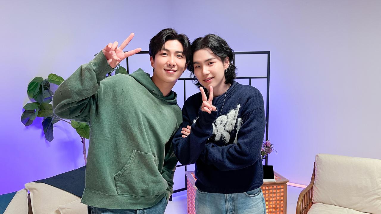 RM dan Suga BTS. (Twitter/ bts_bighit)