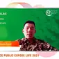 Corsec PT Kalbe Farma Tbk Lukito Kurniawan Gozali pada paparan publik 2021, Rabu (8/9/2021). (Dok: Pipit I.Ramadhani)