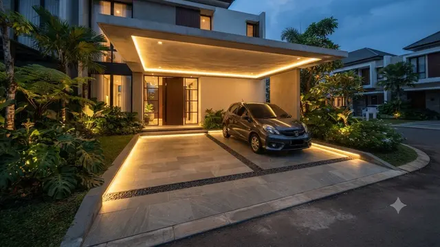 Model Carport Minimalis yang Tidak Terlihat Seperti Area Parkir