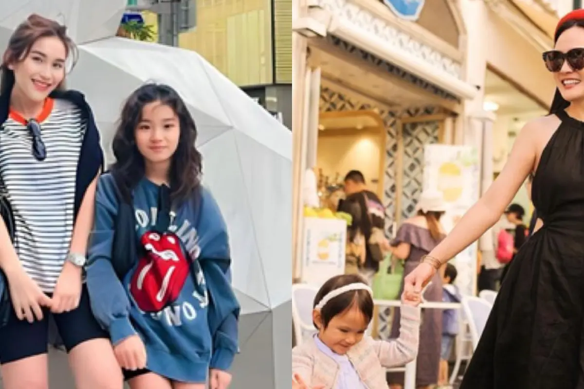 Ayu Ting Ting dan Shandy Aulia saat liburan ke luar negeri bersama putrinya
