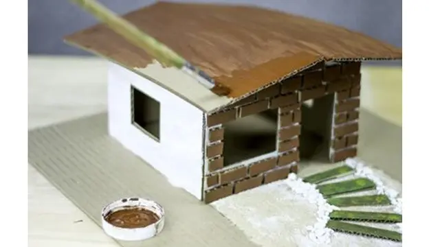 Cara Membuat Miniatur Rumah Dari Kardus