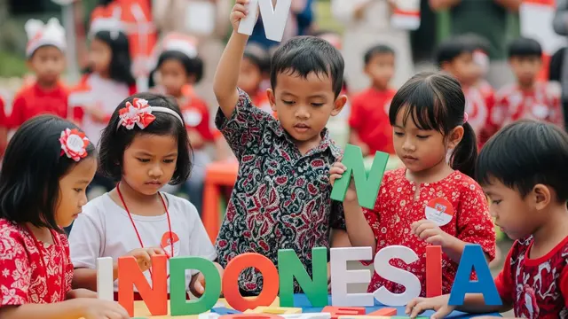 Menyusun Balok ‘INDONESIA’