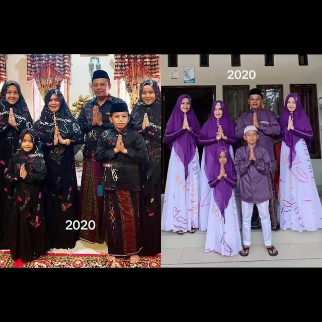 Keren, Ini Potret Foto Keluarga Jalani 8 Kali Lebaran yang Kompak Banget