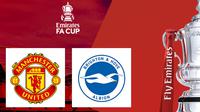Piala FA - Brighton Vs Manchester United (Bola.com/Adreanus Titus)