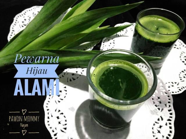 Pewarna hijau alami./Copyright cookpad.com/pawon mommy najam