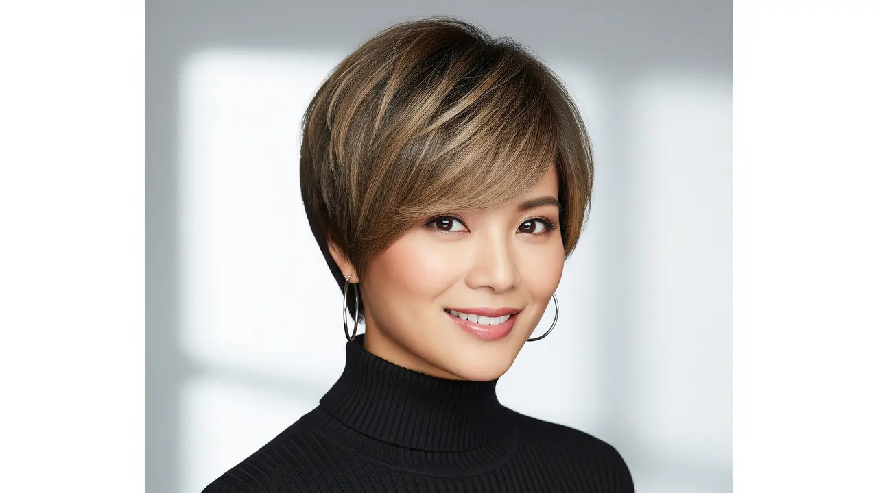 Model Rambut Pendek Jidat Lebar