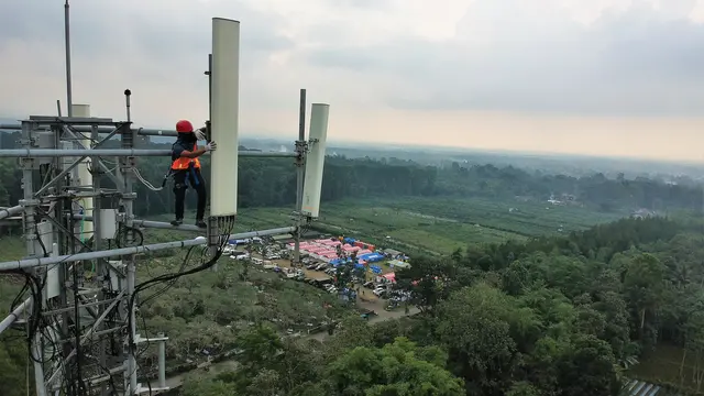 BTS XL Axiata di sekitar wilayah terdampak bencana erupsi Gunung Semeru