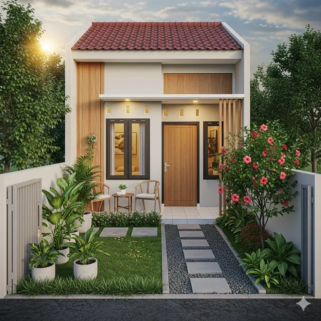 Rumah dengan Taman Mini