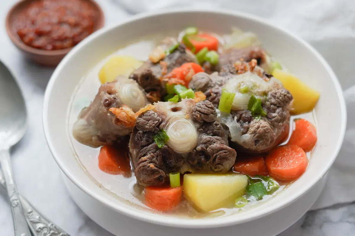 resep buntut sapi kuah bening