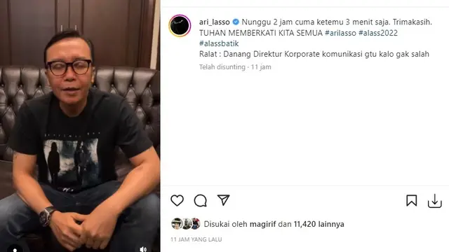 Ari Lasso (Foto: Instagram/@ari_lasso)