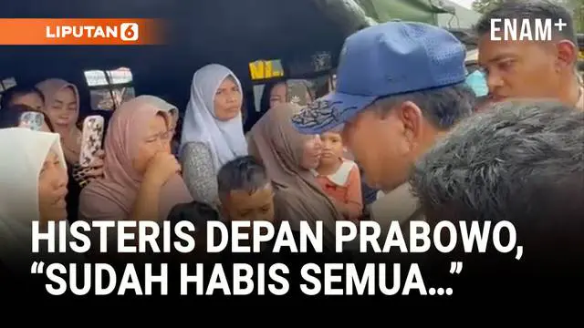 Korban Banjir Sumatera Histeris Depan Presiden Prabowo