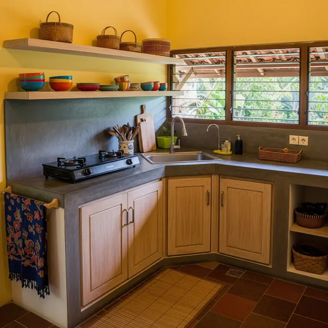 Model Tata Ruang Dapur Rumah di Desa