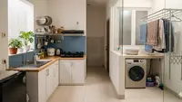 7 Contoh Dapur Kecil Dekat Area Cuci Jemur yang Tidak Becek, Solusi Hunian Modern