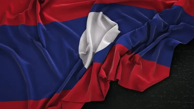 Ilustrasi bendera negara Laos