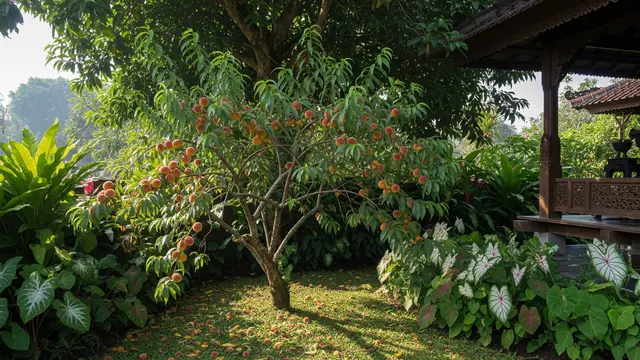 Pohon Persik/Foto: AI Generated