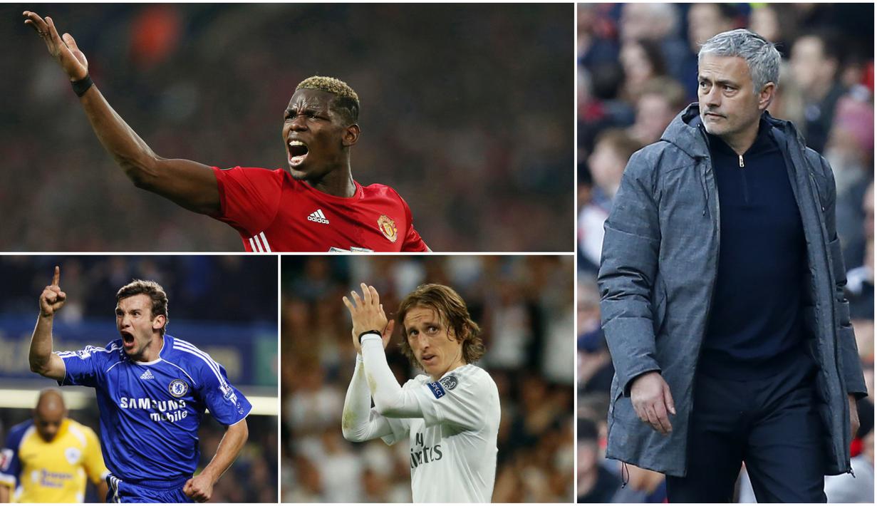 Berikut ini Paul Pogba dan 4 pemain yang dibeli Jose Mourinho dengan harga tinggi. (Foto-foto Kolase AFP dan EPA)