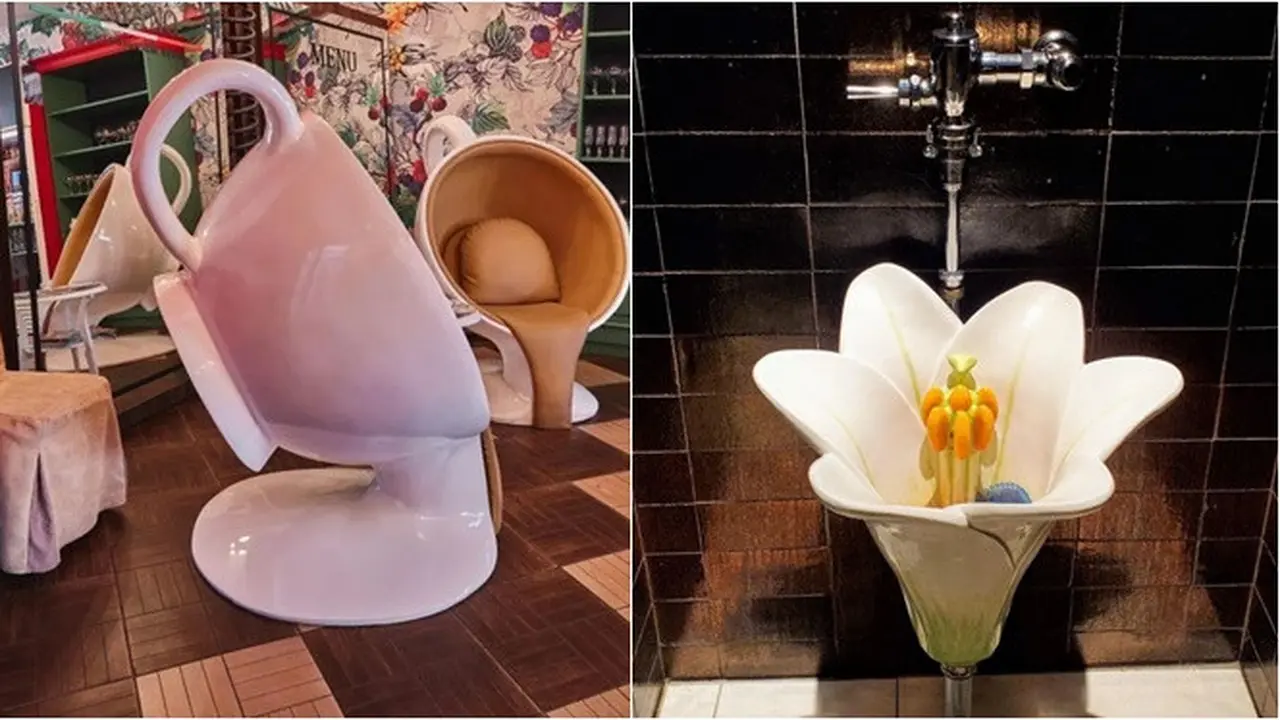 6 Potret Desain Benda di Tempat Makan Ini Unik, Inovatif Banget