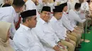 Ketua Umum Partai Gerindra, Prabowo Subianto saat perayaan HUT ke-15 Partai Gerindra, di Kantor DPP Partai Gerindra, Jakarta, Senin (6/2/2023). HUT ke-15 Partai Gerindra merupakan momen berharga karena dilaksanakan sebelum Pemilu 2024 dan juga untuk melakukan konsolidasi internal untuk semakin memperkuat kekuatan partai. (Liputan6.com/Faizal Fanani)