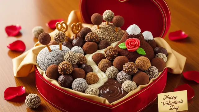 Cokelat valentine truffle
