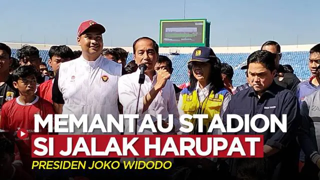 Berita video Presiden Jokowi (Joko Widodo) memantau kesiapan Stadion Si Jalak Harupat, Kabupaten Bandung, pada Rabu (12/7/2023).