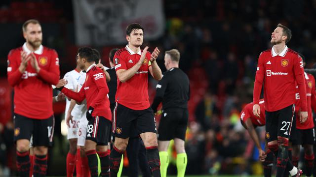 Foto: Gol Bunuh Diri Harry Maguire Pupuskan Kemenangan di Depan Mata MU saat Leg Pertama Perempat Final Liga Europa