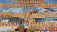 Wakasau Resmikan Sekolah Penerbang DPST