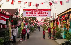 25 Dekorasi Jalan Kampung 17 Agustus yang Bikin Warga Bangga