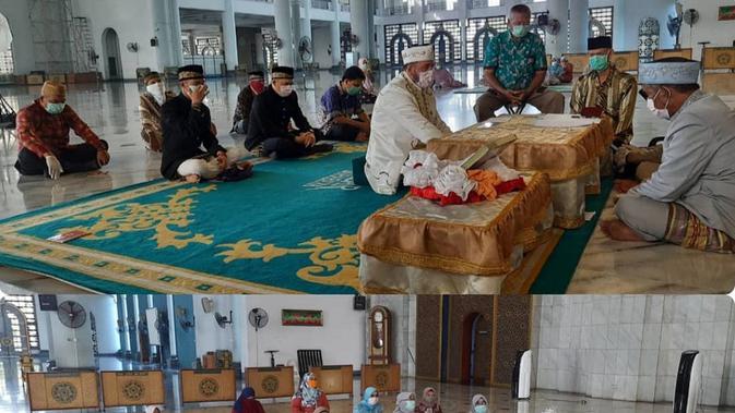 Potret Haru Akad Nikah 2 Pasangan Pengantin Di Masa Pandemi Corona Covid 19 Lifestyle Liputan6 Com