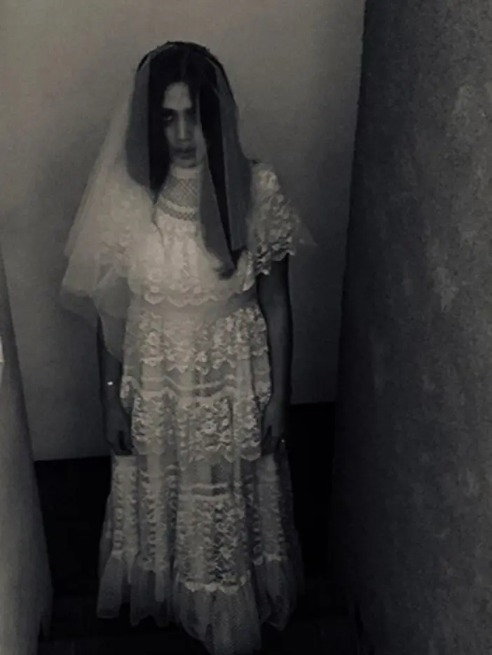 Penampilan Jessica Iskandar saat Halloween. (Instagram/inijedar)