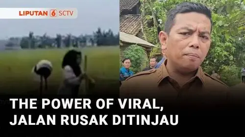 VIDEO: Usai Viral Guru Jatuh Akibat Jalan Rusak, Gubernur Banten Cek Kondisi Jalanan