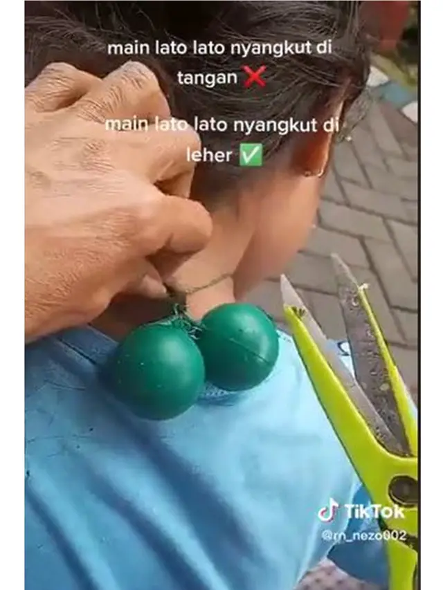 Tali Lato-lato Ini Nyangkut di Leher dan Rambut Bocah, Langsung Kena Marah Ibu