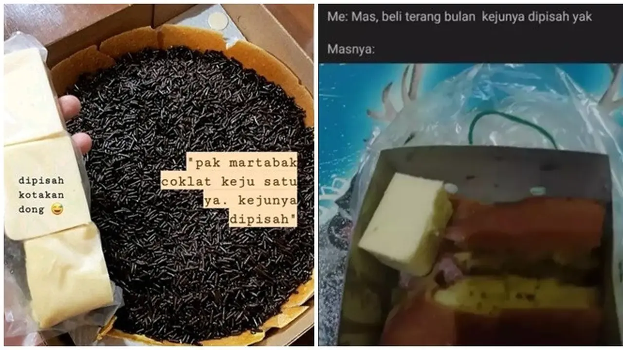 6 Potret Martabak dengan Topping Terpisah Ini Nyeleneh, Bingung Cara Makannya