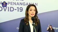 Dokter Reisa Broto Asmoro dalam konferensi persnya sebagai bagian dari Gugus Tugas Penanganan COVID-19 di Indonesia pada Senin (8/6/2020) (Tangkapan Layar siaran BNPB)