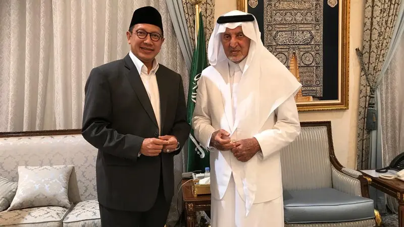 Menteri Agama (Menag), Lukman Hakim Saifuddin bertemu dengan Gubernur Makkah. Dok Kemenag