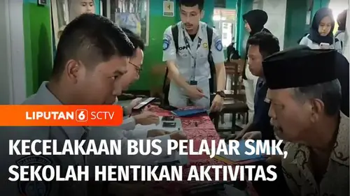 VIDEO: Kecelakaan Maut Bus Rombongan SMK Lingga Kencana, Sekolah Hentikan Proses Belajar