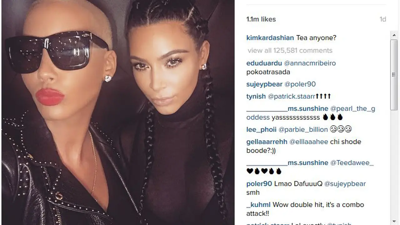 Kim Kardashian dan Amber Rose