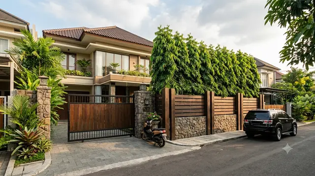 9 Inspirasi Pagar Rumah yang Memberi Kesan Mahal Tanpa Renovasi Besar